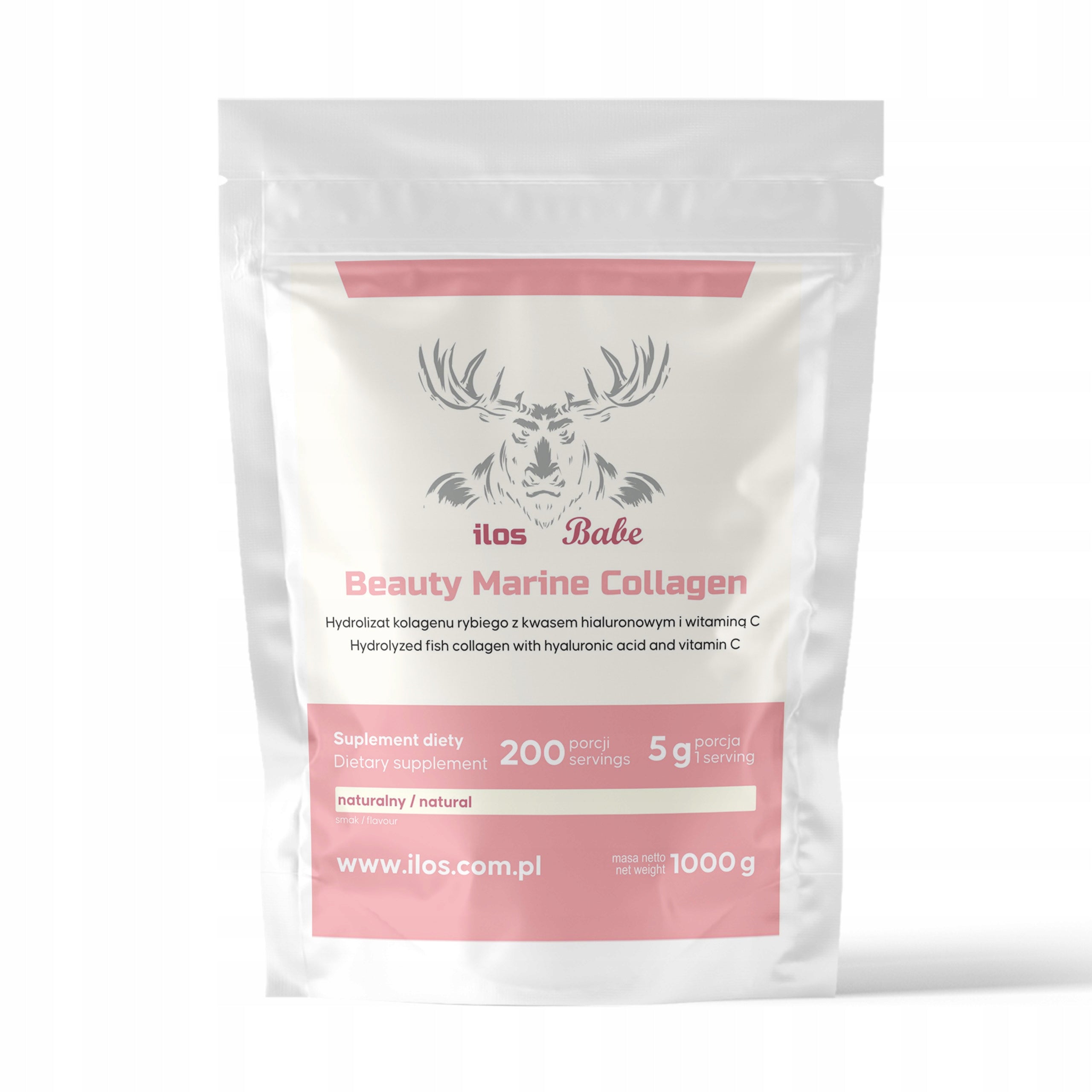 COLLAGEN FISH HYALURONIC ACID VITAMIN C NATURAL 1 kg HAIR SKIN ilos