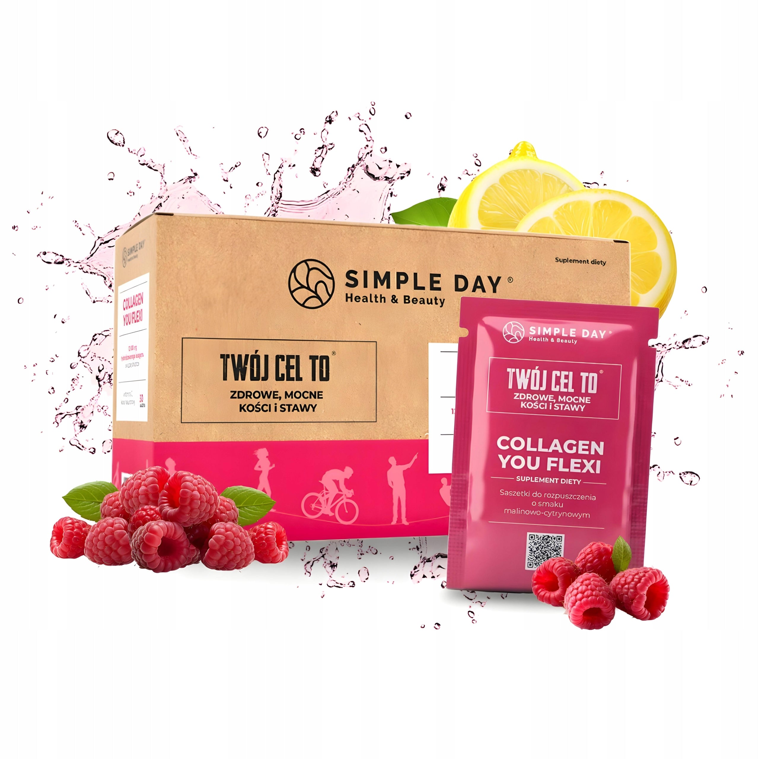COLLAGEN FLEXI 12000mg liquid joint supplement + Vitamin C 30 sachets Brand Twój Cel To