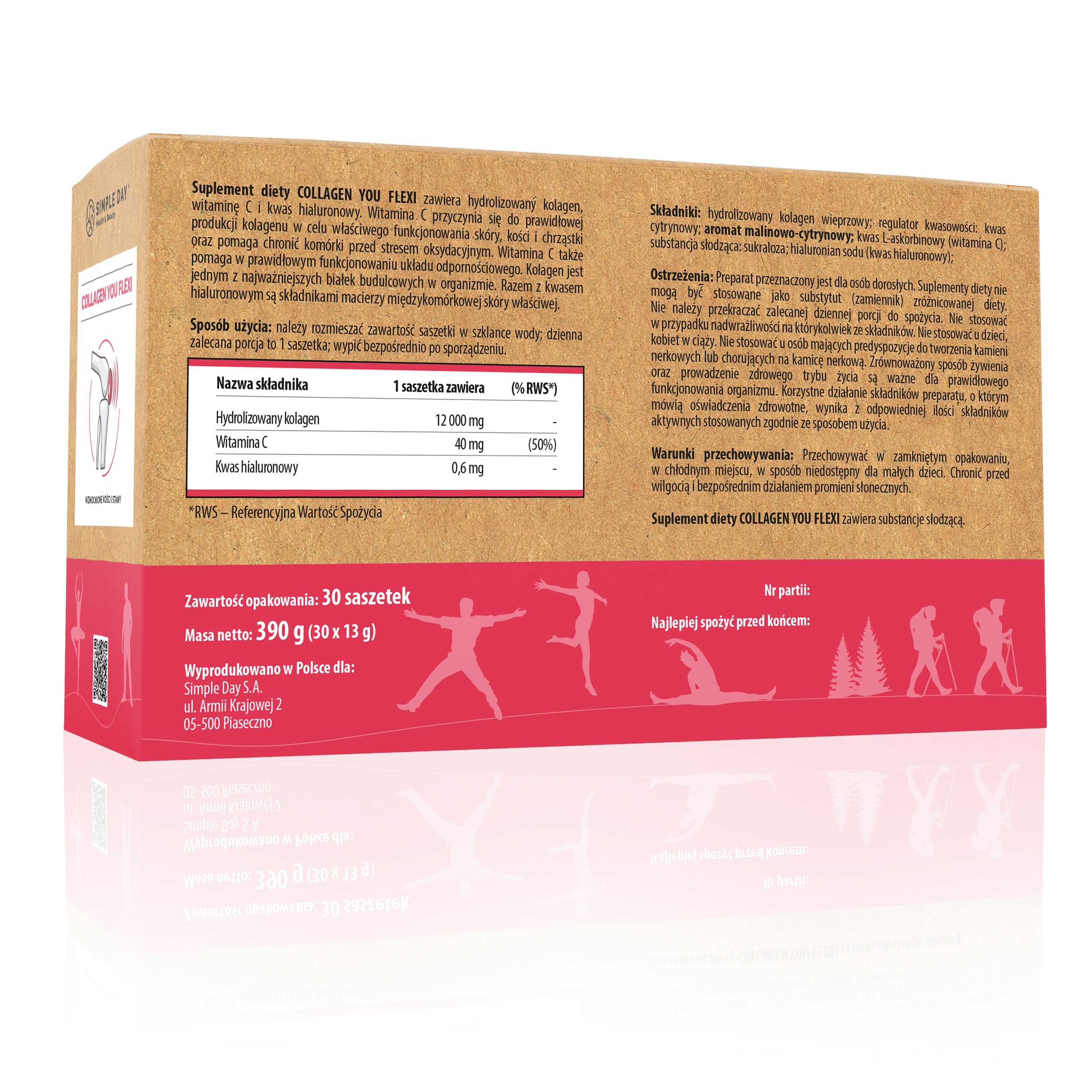COLLAGEN FLEXI 12000mg liquid joint supplement + Vitamin C 30 sachets Packaging status original