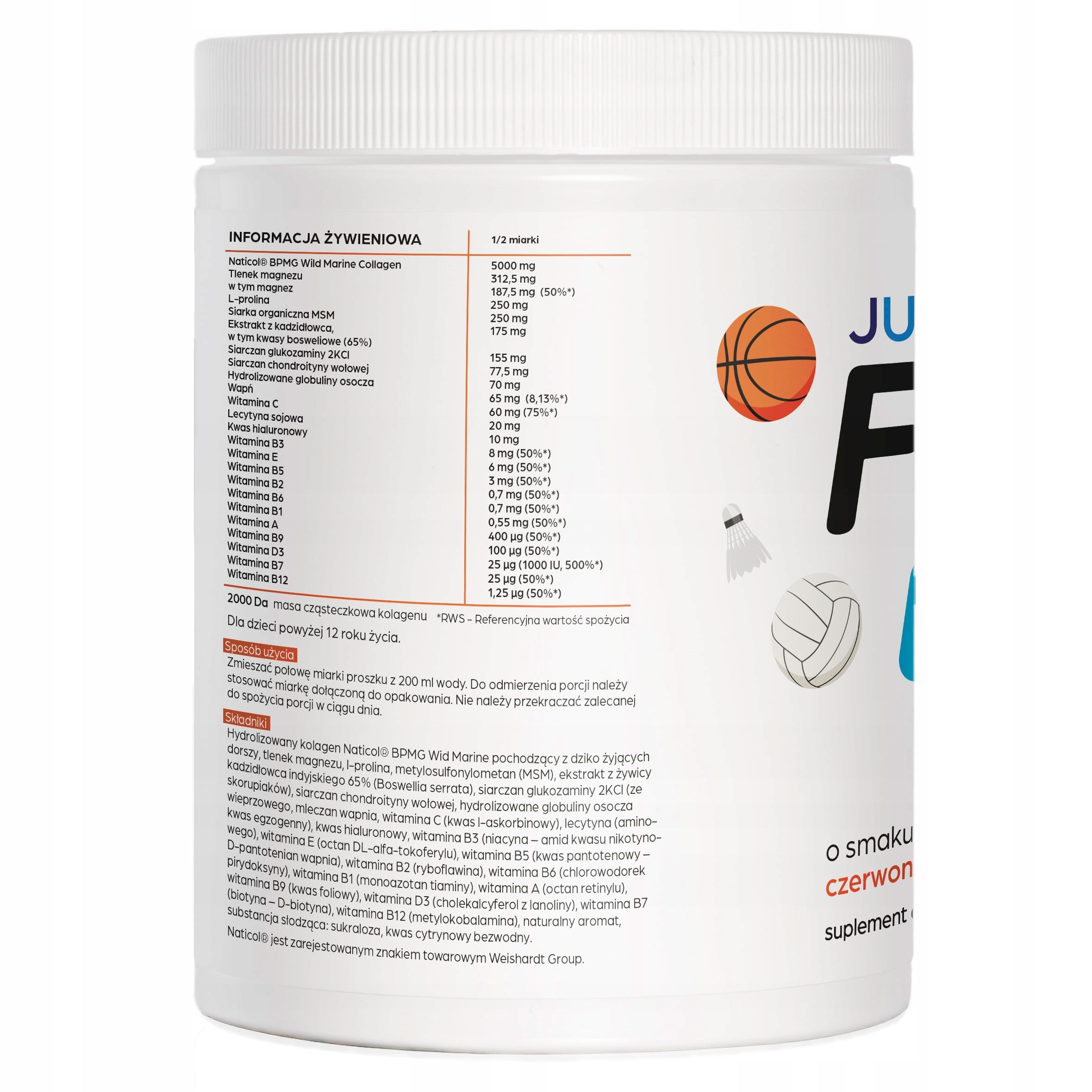 COLLAGEN FLEXI SPORT JUNIOR Strong Joints and Bones for Children Orange 800 g Brand Alto Pharma