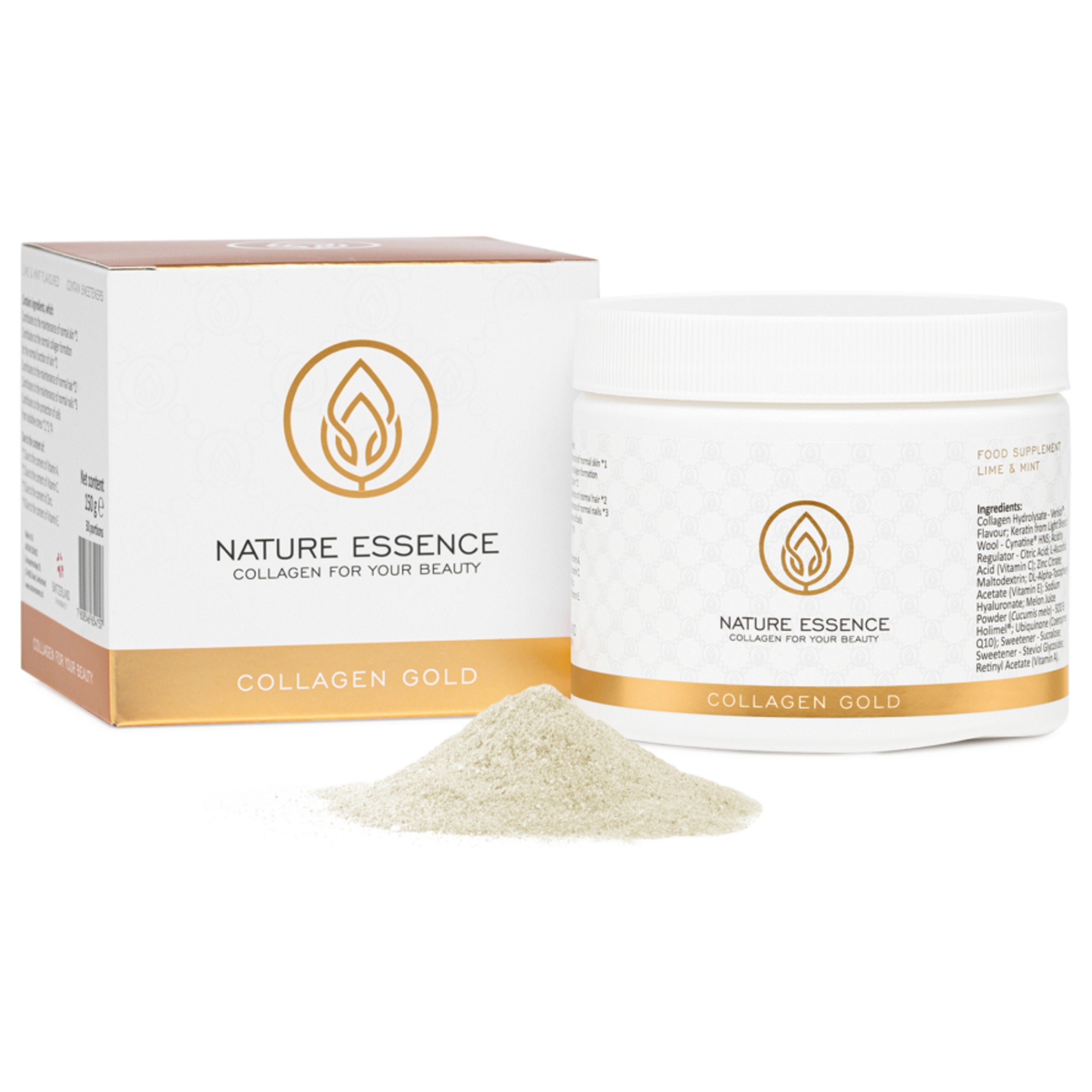 COLLAGEN FOR DRINKING NATURE ESSENCE HYALURONIC ACID COENZYME Q10 VITAMIN C A E