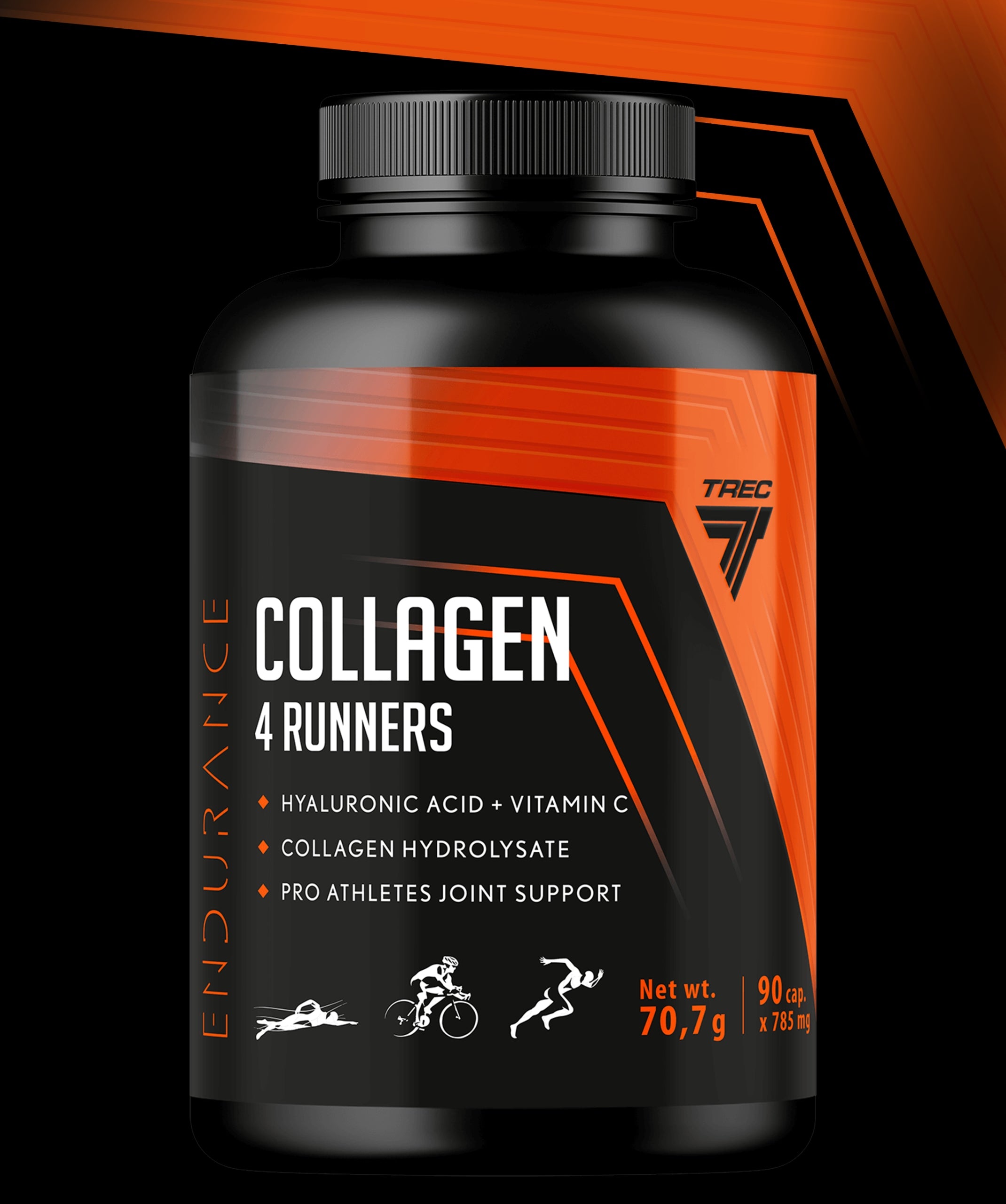 COLLAGEN FOR RUNNERS Trec Endurance Collagen 4 Runners 90 kaps. 1200mg EAN (GTIN) 5902114019679