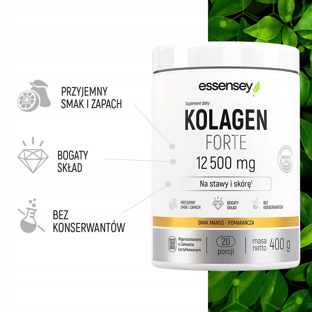 COLLAGEN FORTE 12500mg Premium COMPLEX 400G Joint Skin Hair Nails Expiration date at least 1 year from the date of purchase