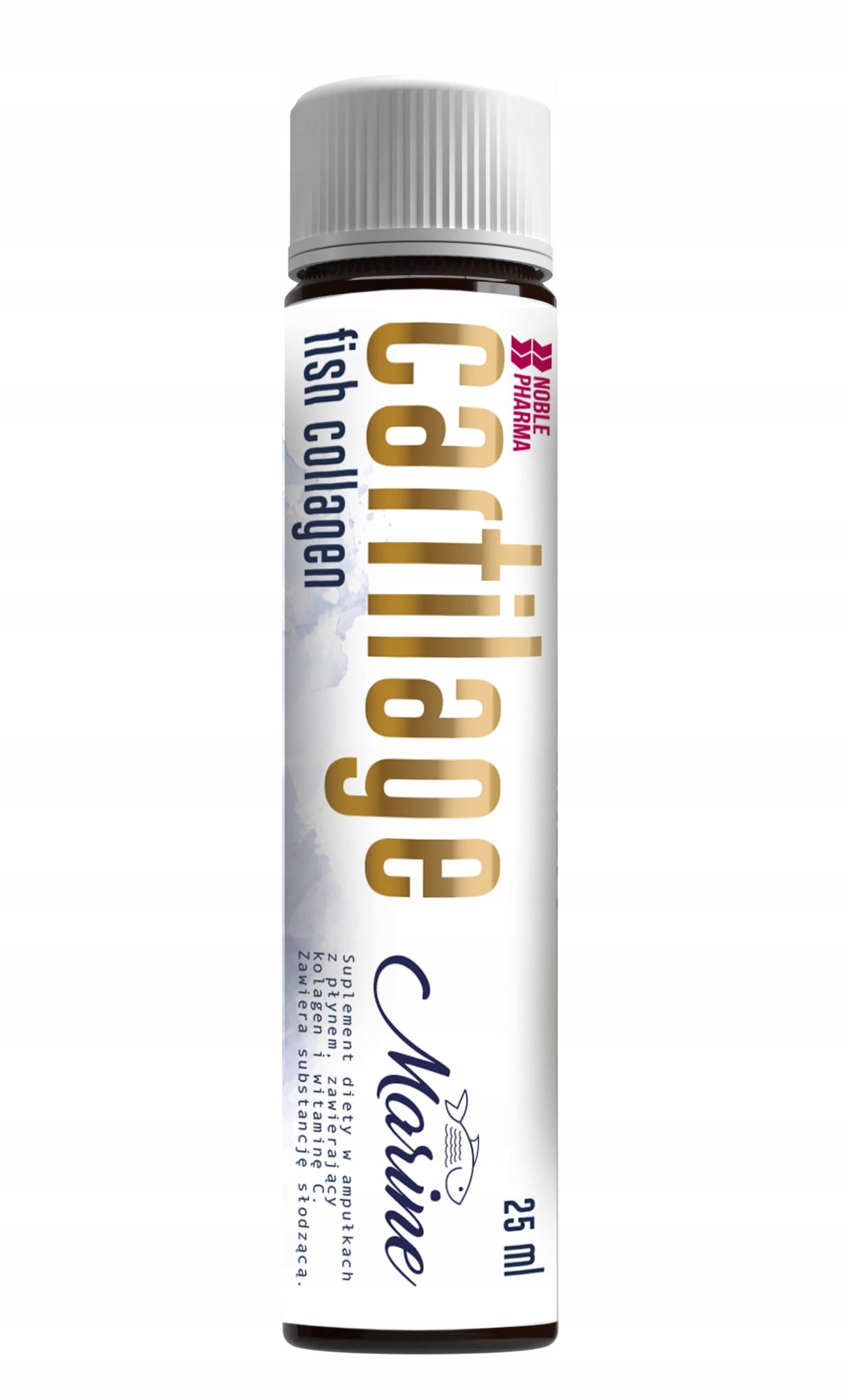 COLLAGEN HYDROLYZATE NOBLE PHARMA CARTILAGE MARINE 20 AMPOULES FISH COLLAGEN Manufacturer code CARTILAGE 20 AMPUŁEK SKÓRA KOLAGEN RYBI