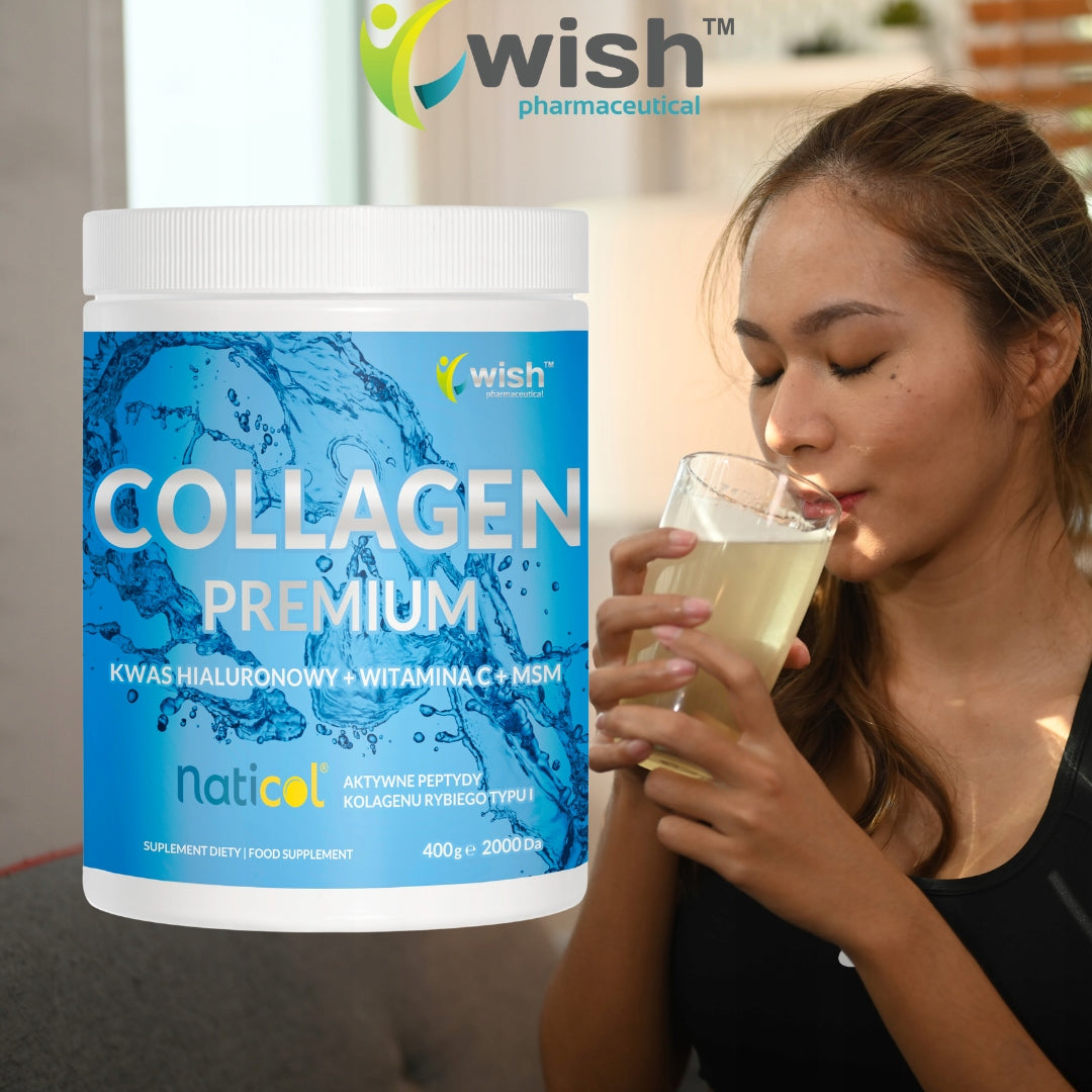 COLLAGEN Natural PREMIUM 10 000mg Supports Skin Joints HA MSM WIT C 400g Additional features alcohol-free sugar-free gluten-free iodine-free casein-free lactose-free pure (without additives) vegan vegetarian