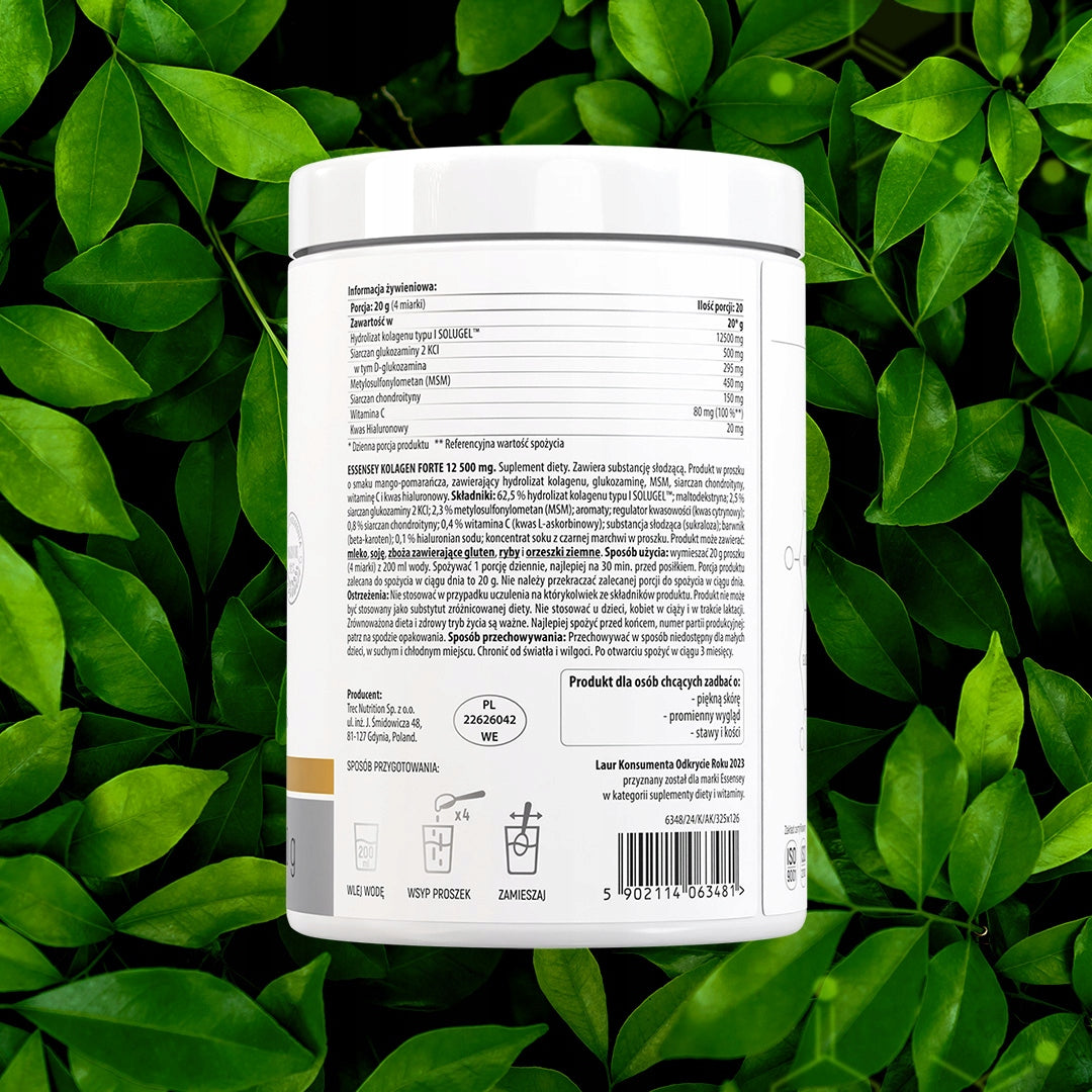 COLLAGEN PREMIUM FORTE 12500MG COMPLEX 400G SKIN JOINTS NAILS HAIR EAN (GTIN) 5902114063481