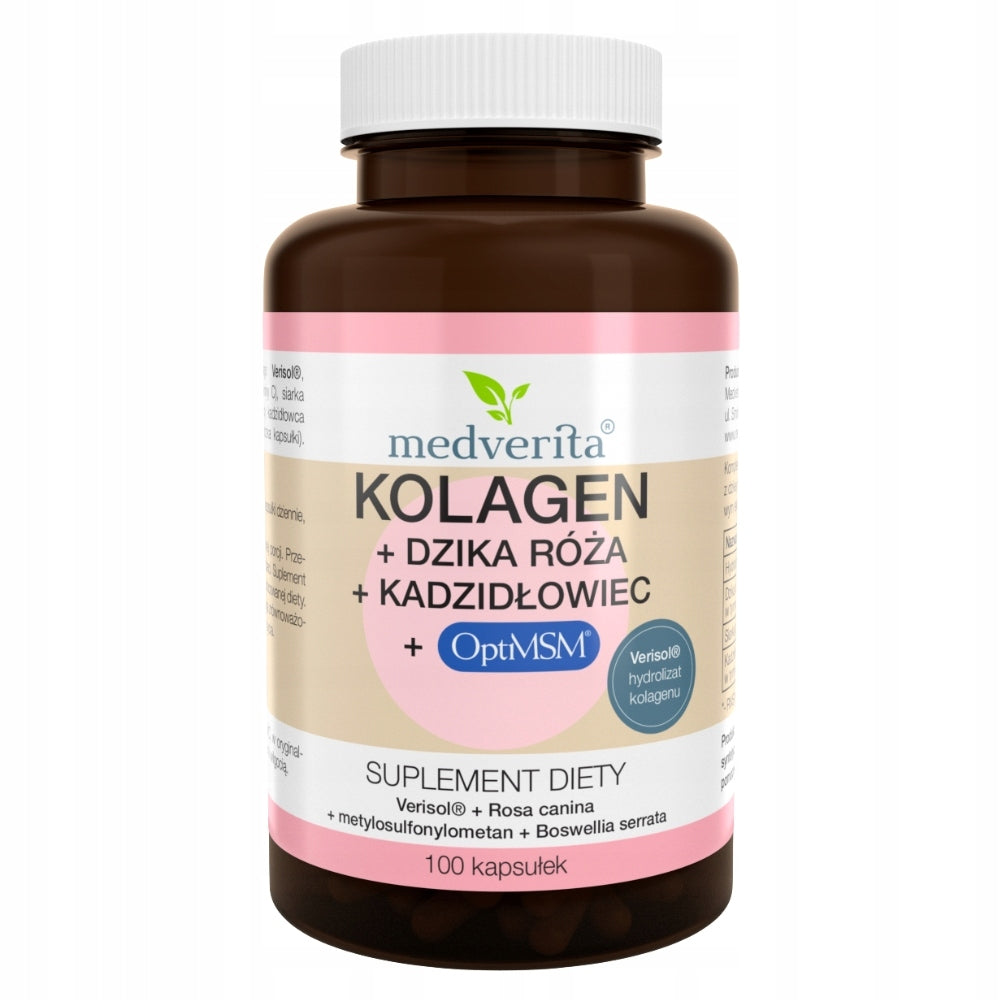 COLLAGEN + WILD ROSE + BOSWELLIA +MSM 100caps VITAMIN C RESISTANCE JOINTS