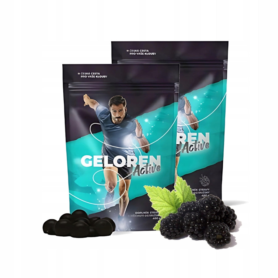 COLLAGEN for joints BONES 180pcs/820g GELOREN Active Blackberry Jelly Manufacturer code 8595163718012