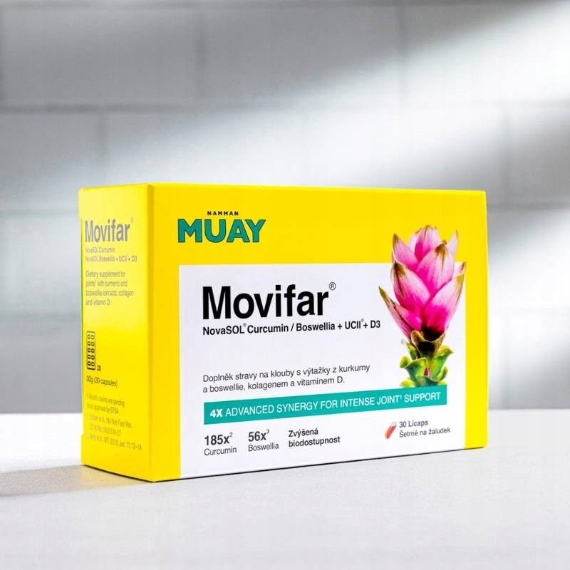 COLLAGEN for joints and bones Movifar Namman Muay CURCUMIN BOSWELIA D3 30 TAB. Manufacturer code Suplement diety na kości i stawy Movifar