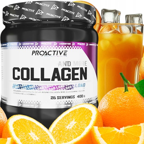 COLLAGEN powder healthy bones skin MSM ProActive LOAD ORANGE 400g