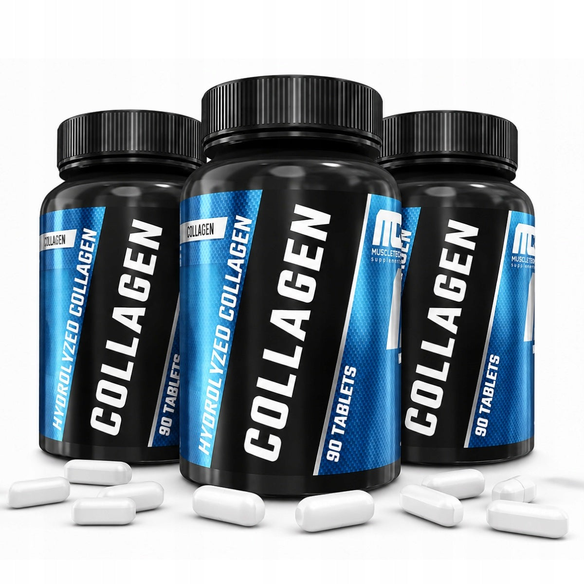 COLLAGEN strong bones joints 1000mg SET 3x Muscle Care Collagen 90 tabs