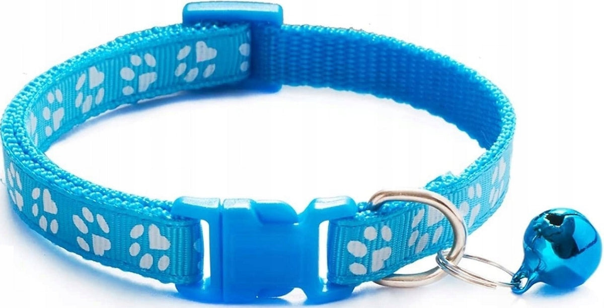 COLLAR COMFORTABLE AND SAFE FOR CAT DOG SMALL IN PAWS WITH BELL Manufacturer code Obroża Niebieska z dzwoneczkiem BUDMAR