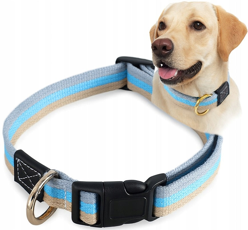 COLLAR FOR MEDIUM DOG COLORFUL MATERIAL STRONG SOLID STITCHING M