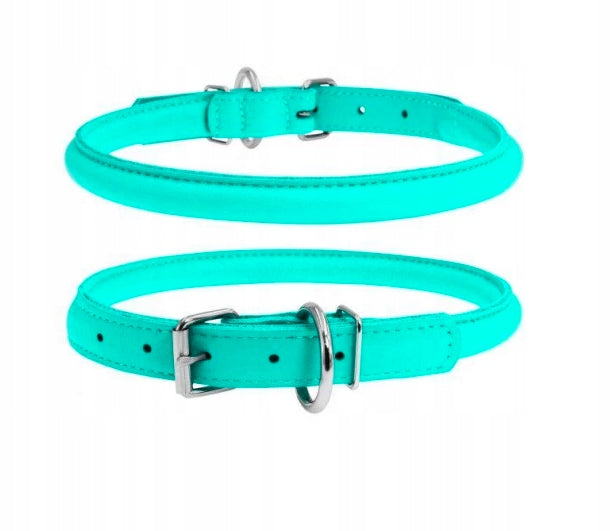 COLLAR GLAMOUR DOG COLLAR LEATHER 8MM/25-33CM