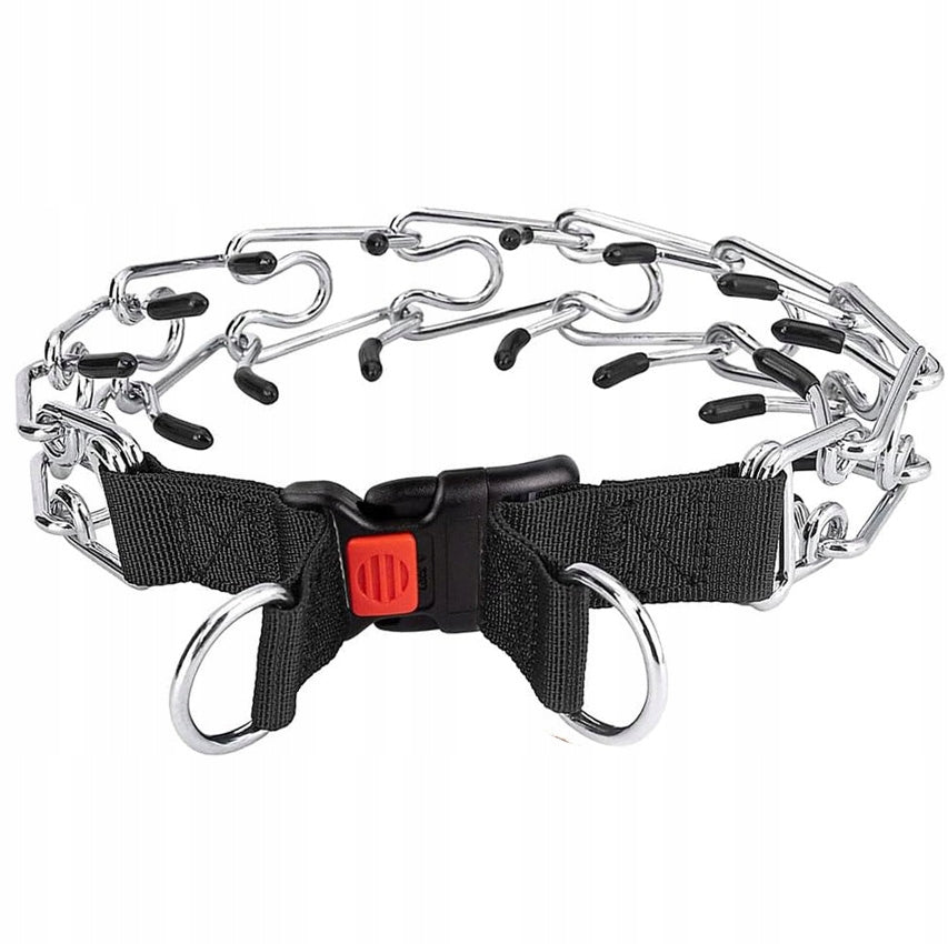 COLLAR METAL EARRING STRONG FOR DOG SECURE FASTENED 50cm - M Brand Reverse