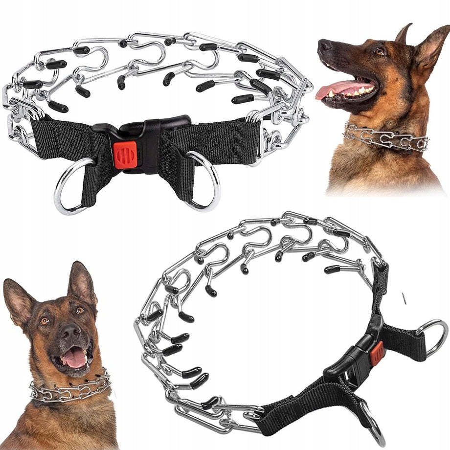 COLLAR METAL EARRING STRONG FOR DOG SECURE FASTENED 50cm - M