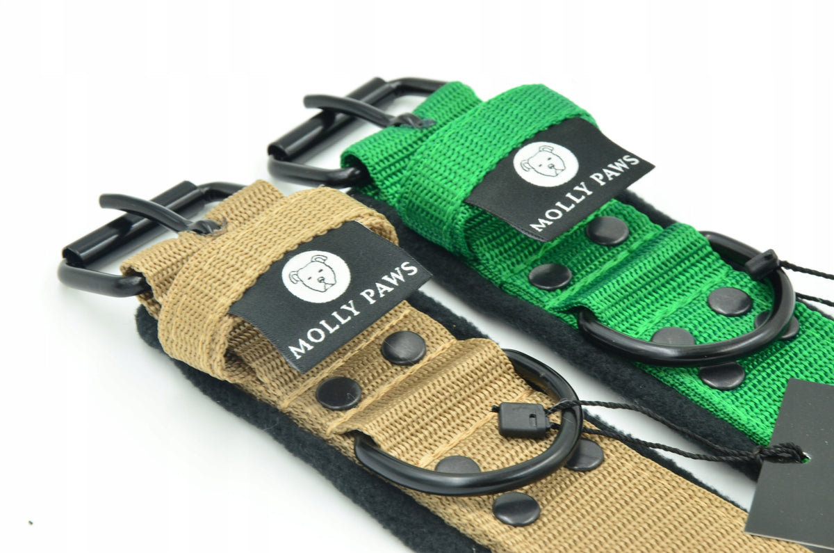 COLLAR WITH FLEECE FOR BIG DOG LIGHT SIZE 39CM-46CM ALL COLORS