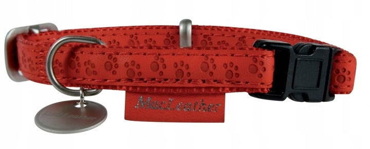 COLLAR ZOLUX MACLEATHER TAPE 15 mm RED