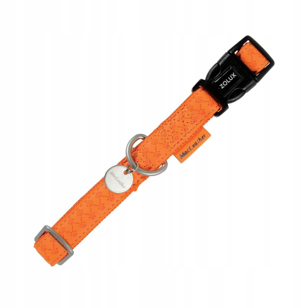 COLLAR ZOLUX MACLEATHER TAPE 25 MM ORANGE ECO LEATHER Brand Zolux