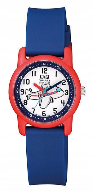 COLOR CHILDREN'S WATCH AIRPLANE QQ VR41-010 Brand Q&Q