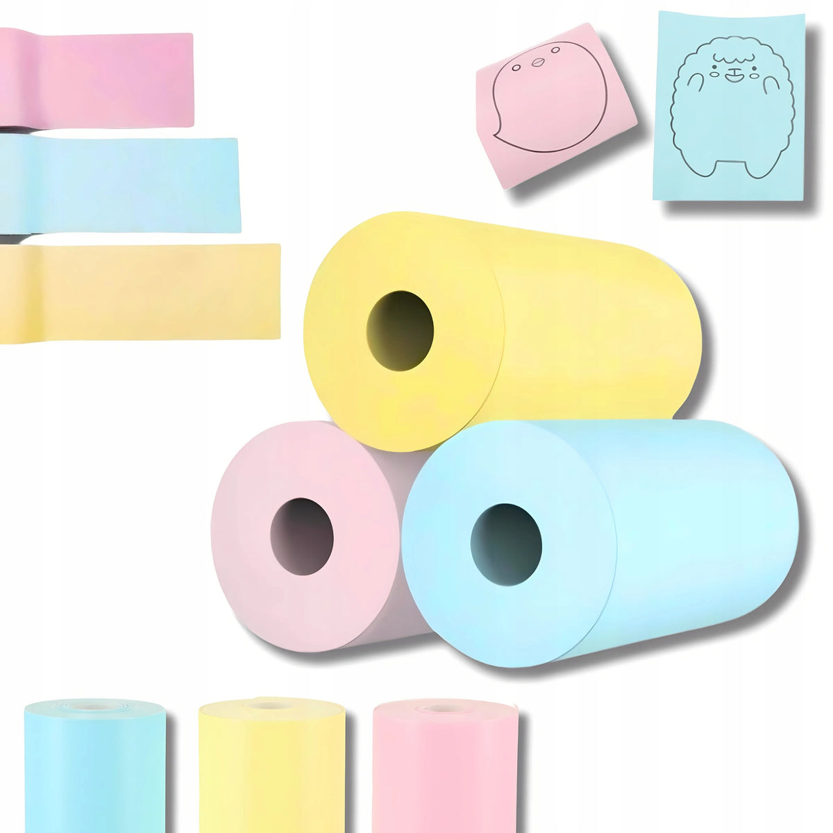 COLOR PAPER FOR PRINTINGSIA ROLLS COLORED THERMAL CARTRIDGE FOR MINI PRINTER