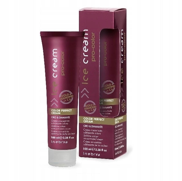 Aufhellende Creme für die Haarfarbe Inebrya Ice Cream Color Perfect Cream krem ​​​​utrwalający kolor pH 3,8 100 ml 