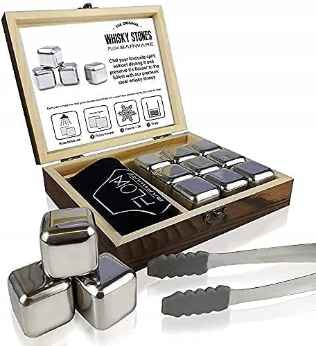 COLORWARE WHISKEY GIFT SET Metal Silicone Steel Wooden