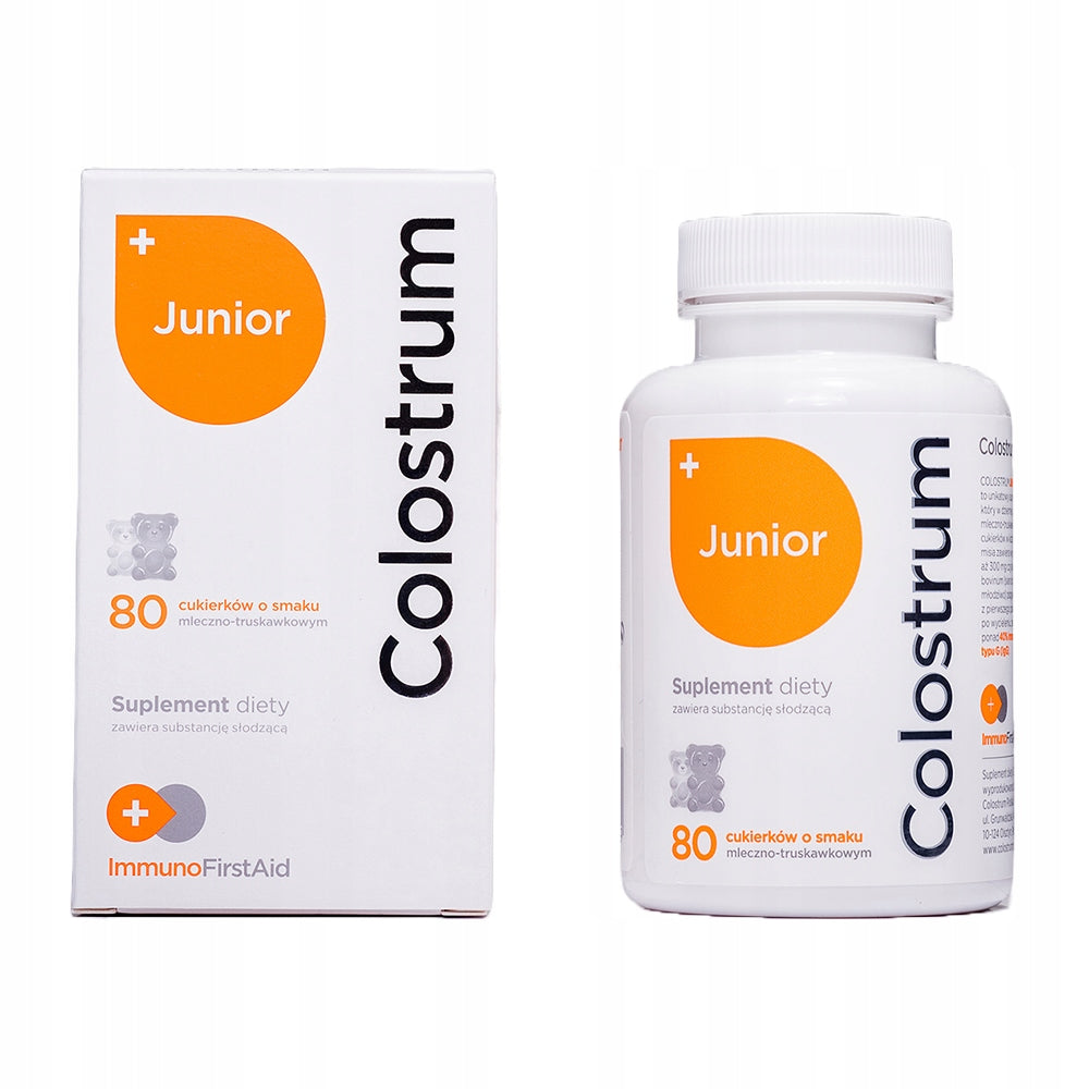 COLOSTRUM JUNIOR for Children PROBIOTYK candy 80 pcs. Colostrum Polska EAN (GTIN) 5907222714065