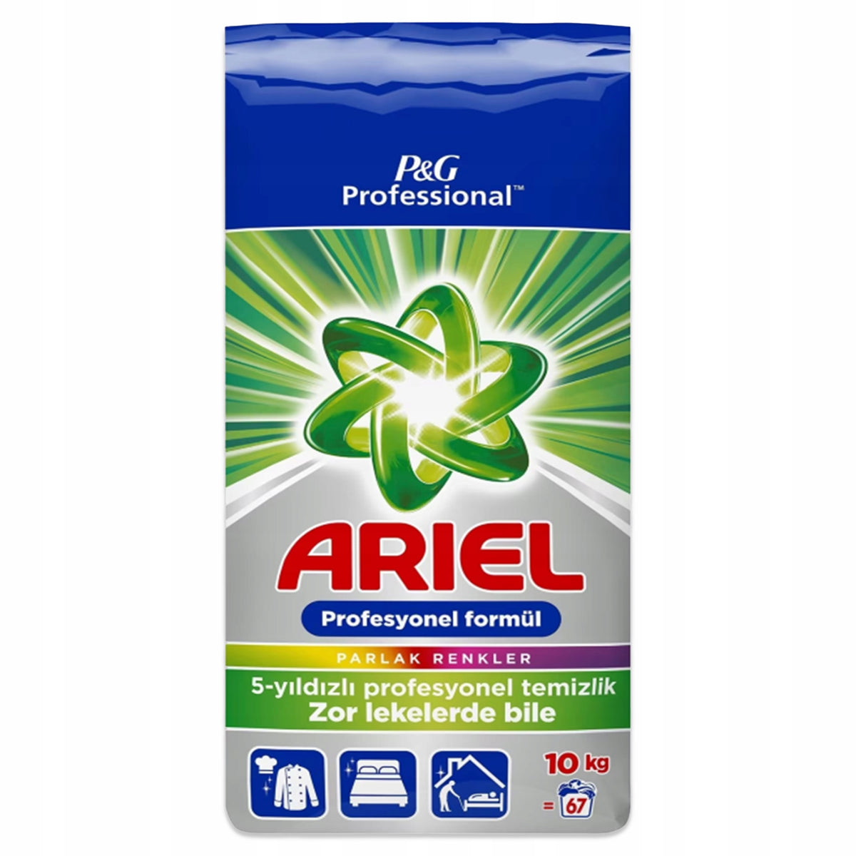 COLOUR WASHING POWDER ARIEL AQUA POWDER PROFESSIONAL STRONG FORMULA 10 KG