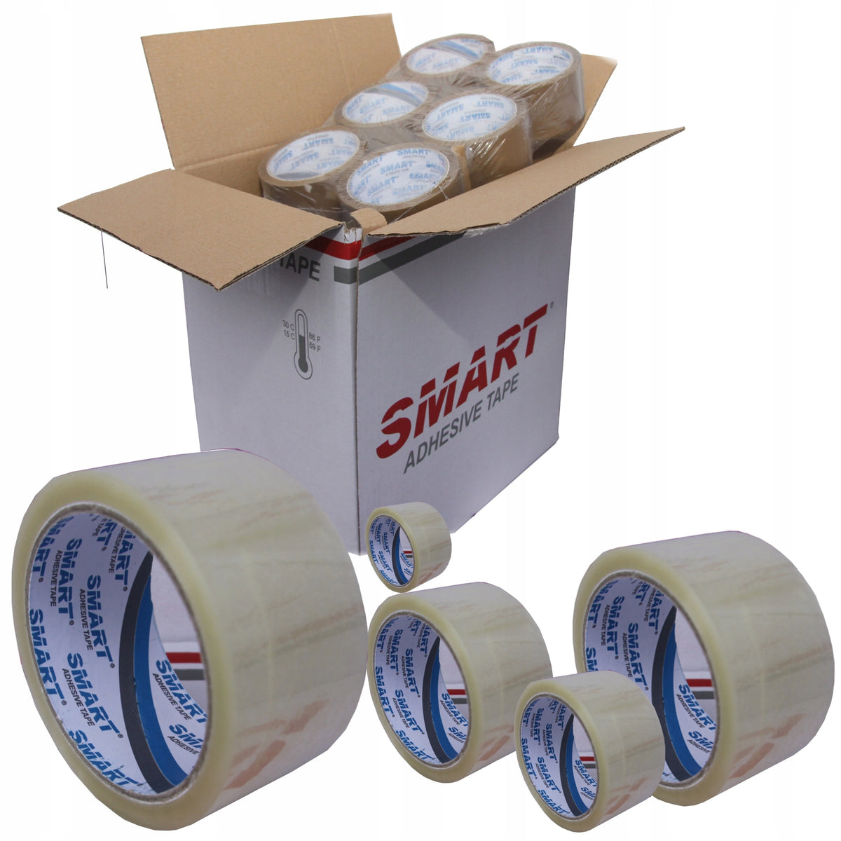 COLOURLESS ADHESIVE TAPE SMART 48/45 CARTON 36 ROLL Packaging status original