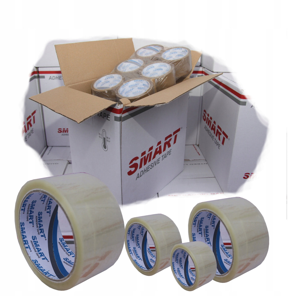 COLOURLESS ADHESIVE TAPE SMART 48/45 CARTON 36 ROLL