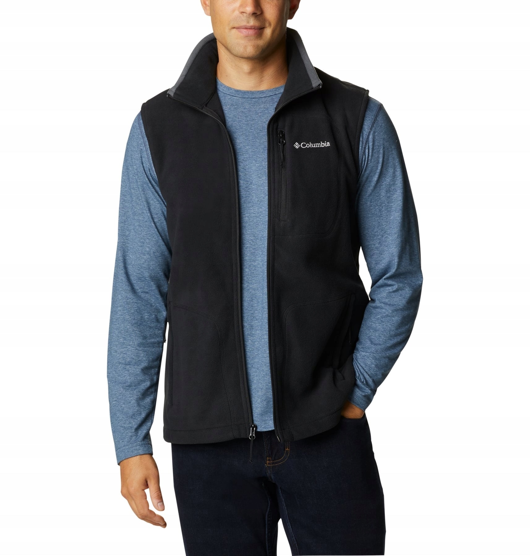 Weste für Herren Columbia, schwarz 