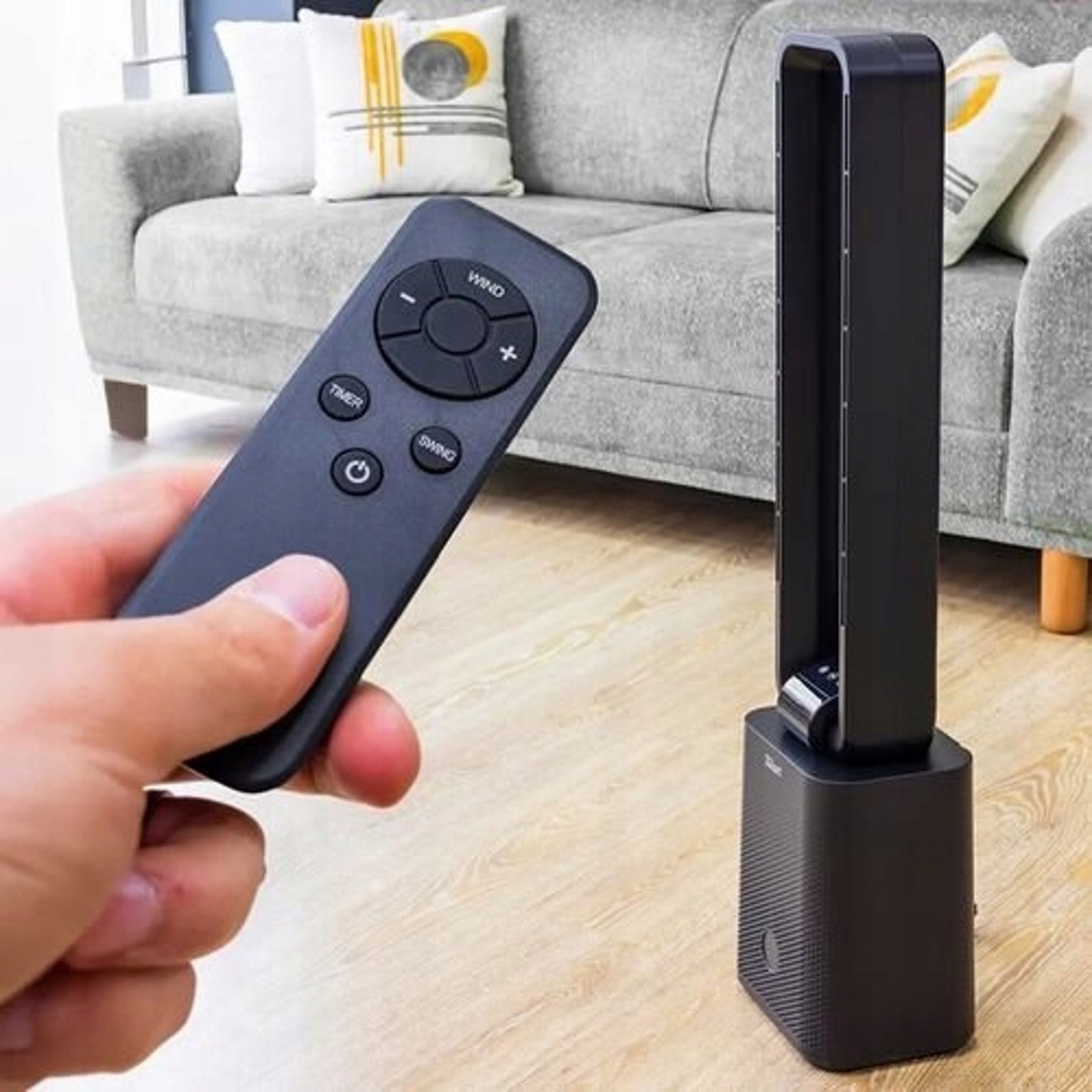 COLUMN FAN BLADELESS 97CM SILENT TOUCH PANEL + REMOTE CONTROL 50W Brand Zilan