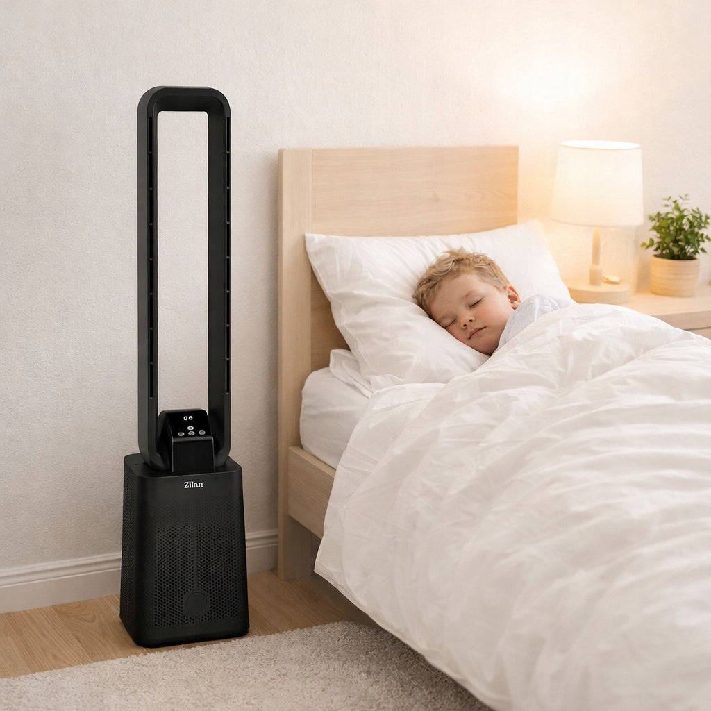 COLUMN FAN BLADELESS 97CM SILENT TOUCH PANEL + REMOTE CONTROL 50W Fan type column