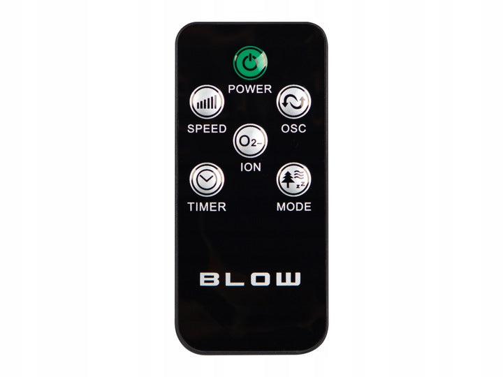 COLUMN FAN FLOOR FAN STANDING BLOW BLACK POWERFUL REMOTE CONTROL 90W Fan type column