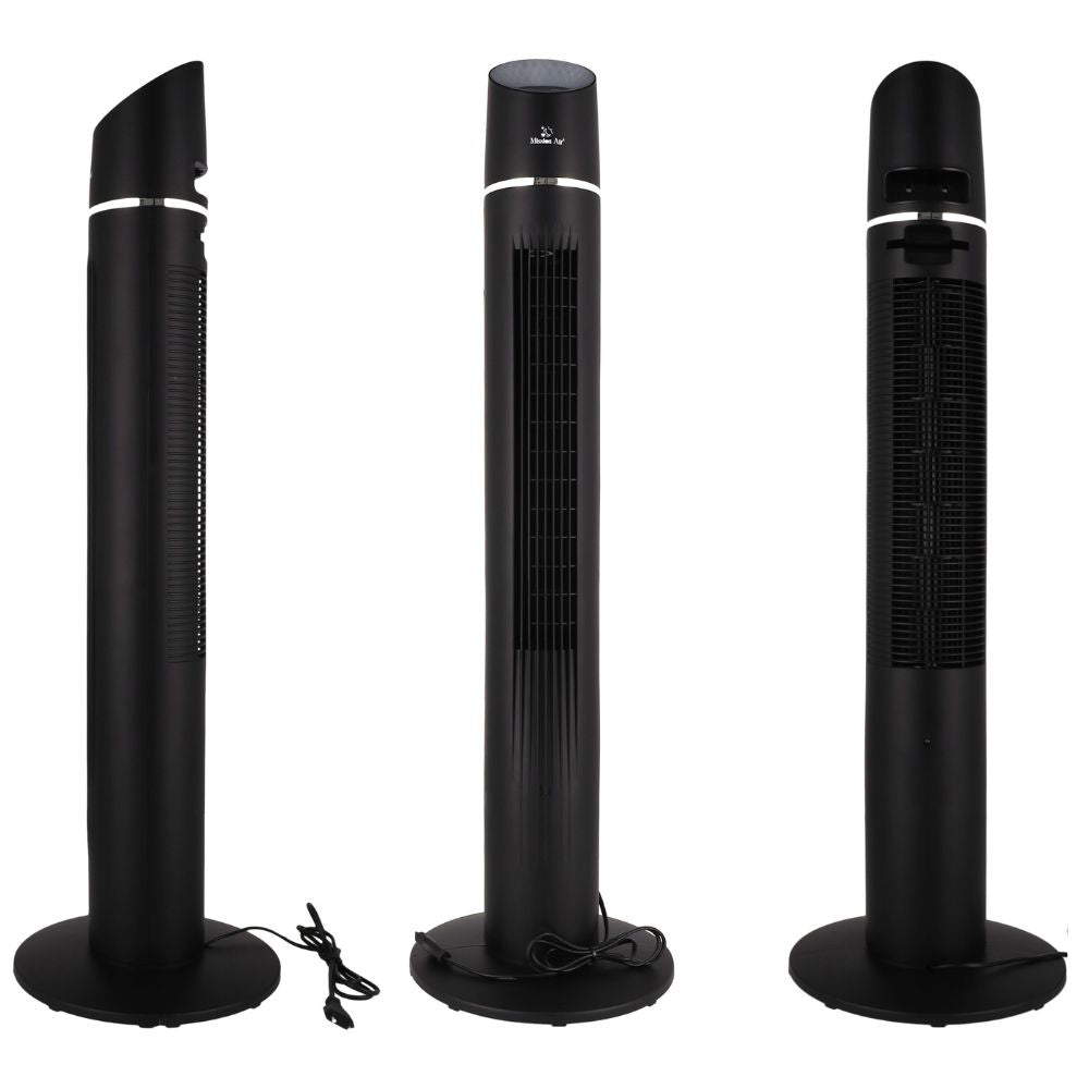 COLUMN FAN Floor Standing Fan High TOWER FAN XL black Fan type column