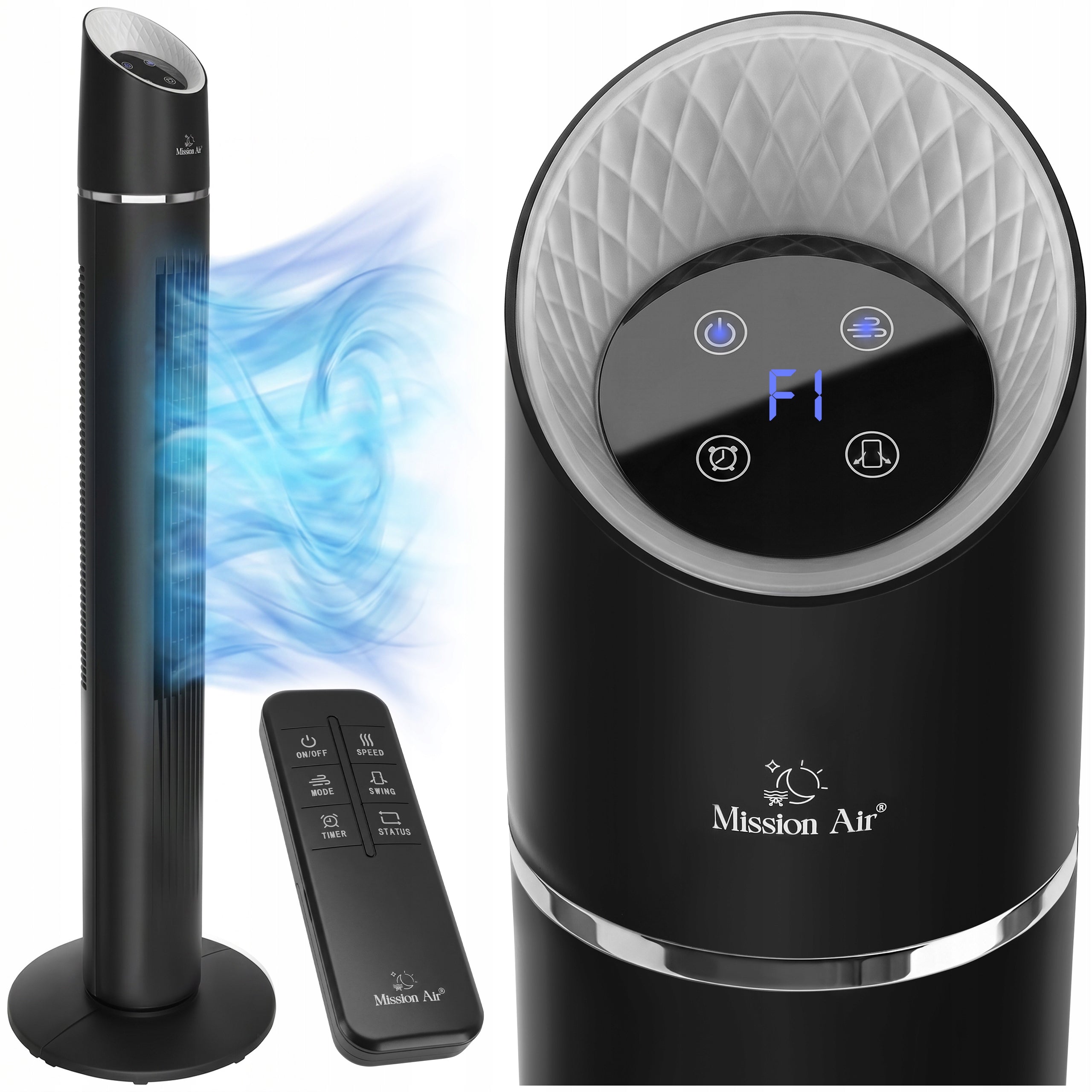 COLUMN FAN Floor Standing Fan High TOWER FAN XL black