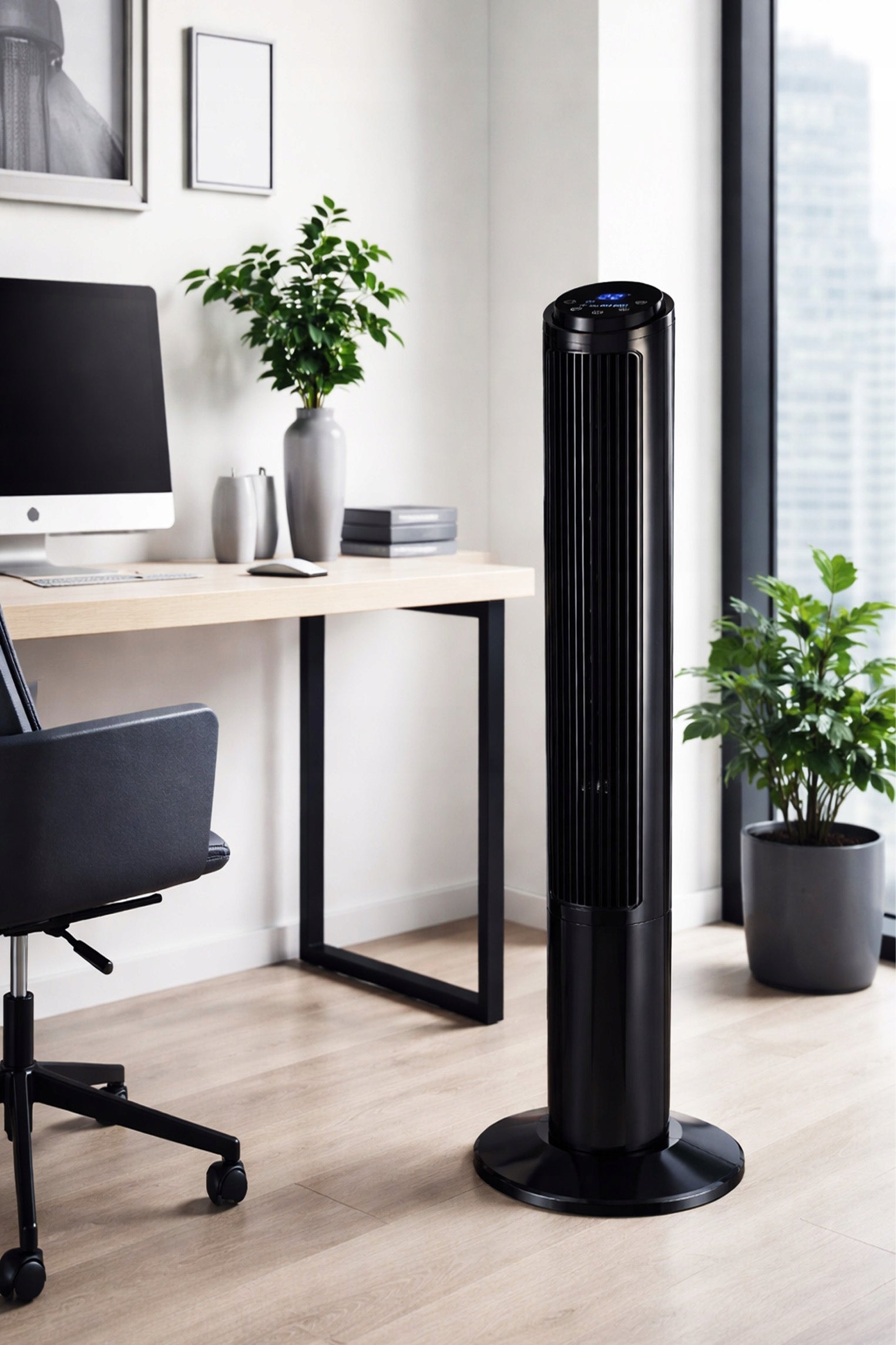 COLUMN FAN IONIZATION RANGE QUIET Floor Windmill Standing 102cm Dominant color black