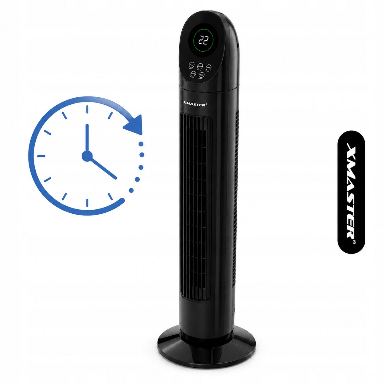 COLUMN FAN SILENT FAN STANDING ADJUSTABLE OSCILLATION REMOTE CONTROL 88CM Fan type column