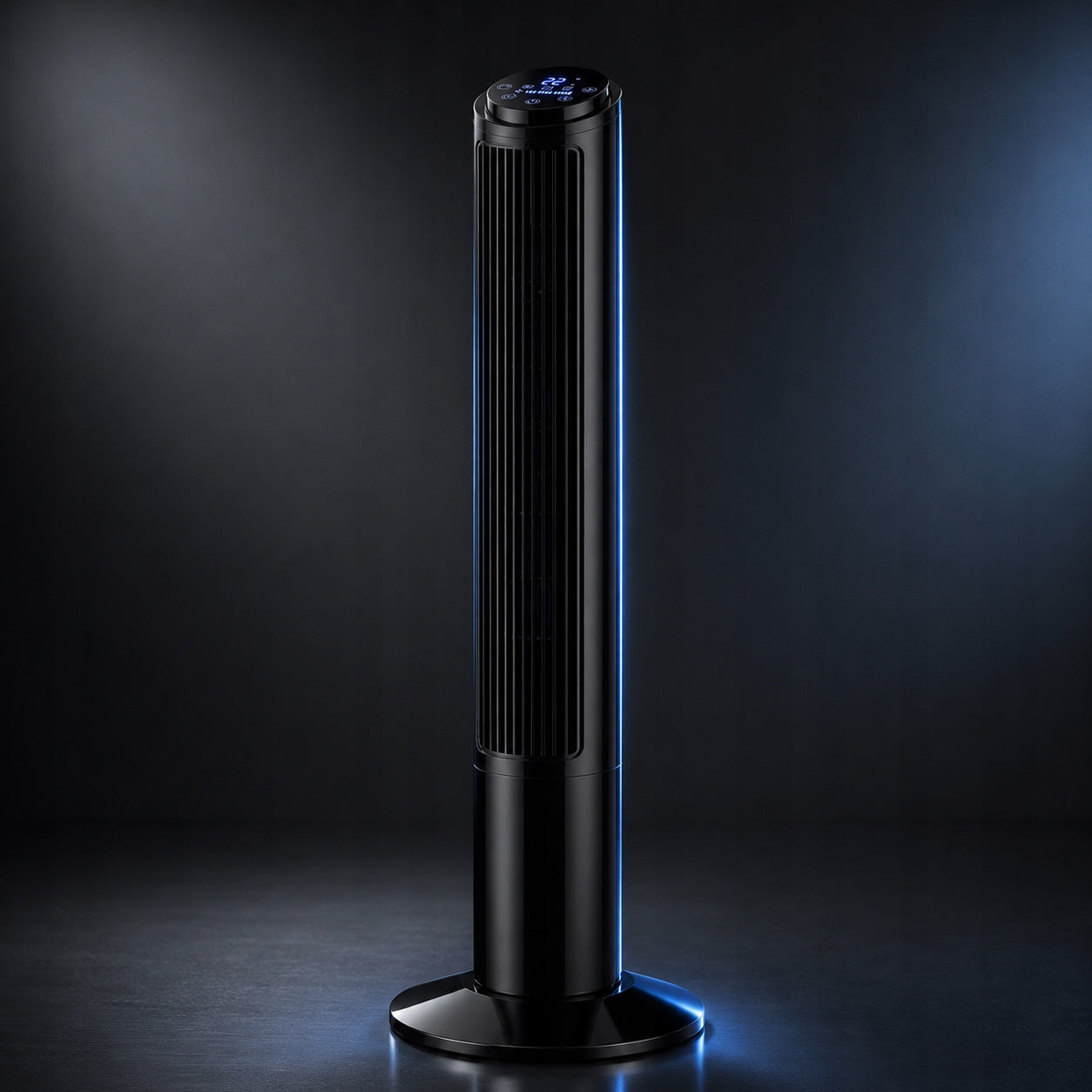 COLUMN FAN STANDING IONIZATION QUIET POWERFUL PREMIUM FAN + REMOTE CONTROL Dominant color black