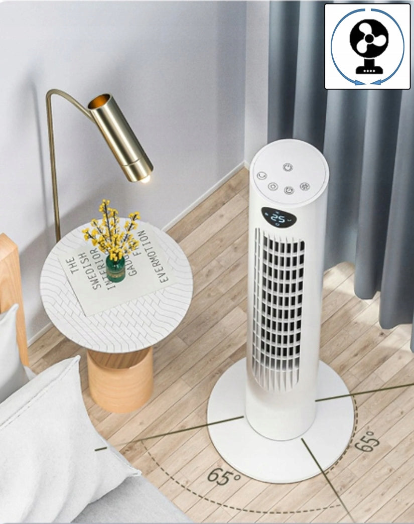 COLUMN FAN XL 60W WHITE SILENT LED PANEL REMOTE CONTROL OSCILLATION THERMOMETER Brand Zilan