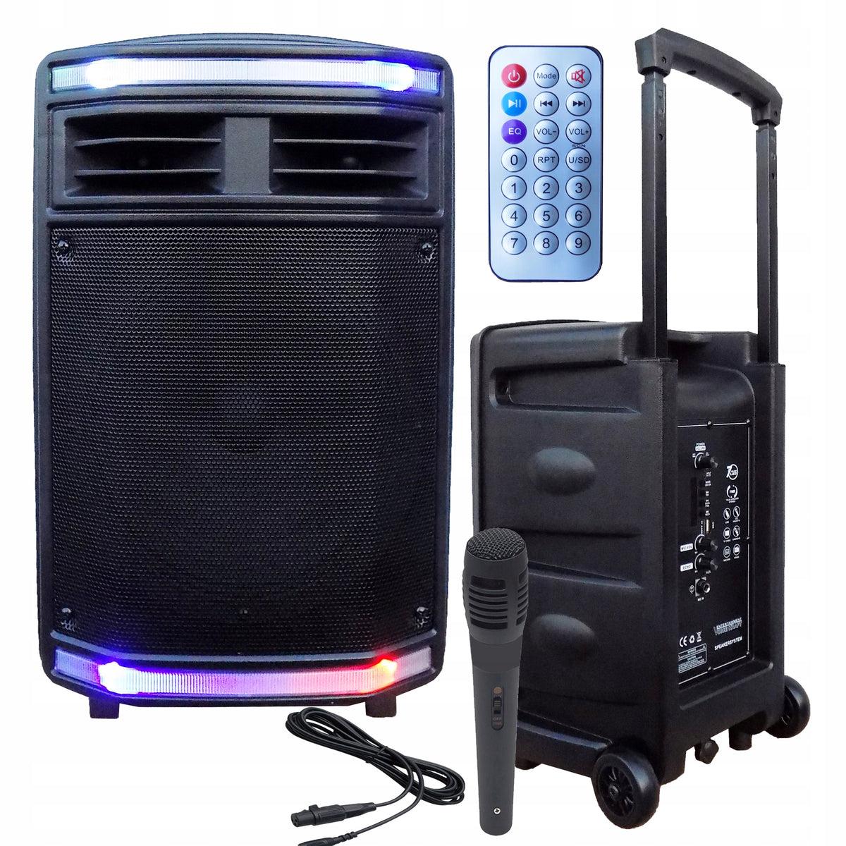 COLUMN PORTABLE BLUETOOTH KARAOKE USB BATTERY
