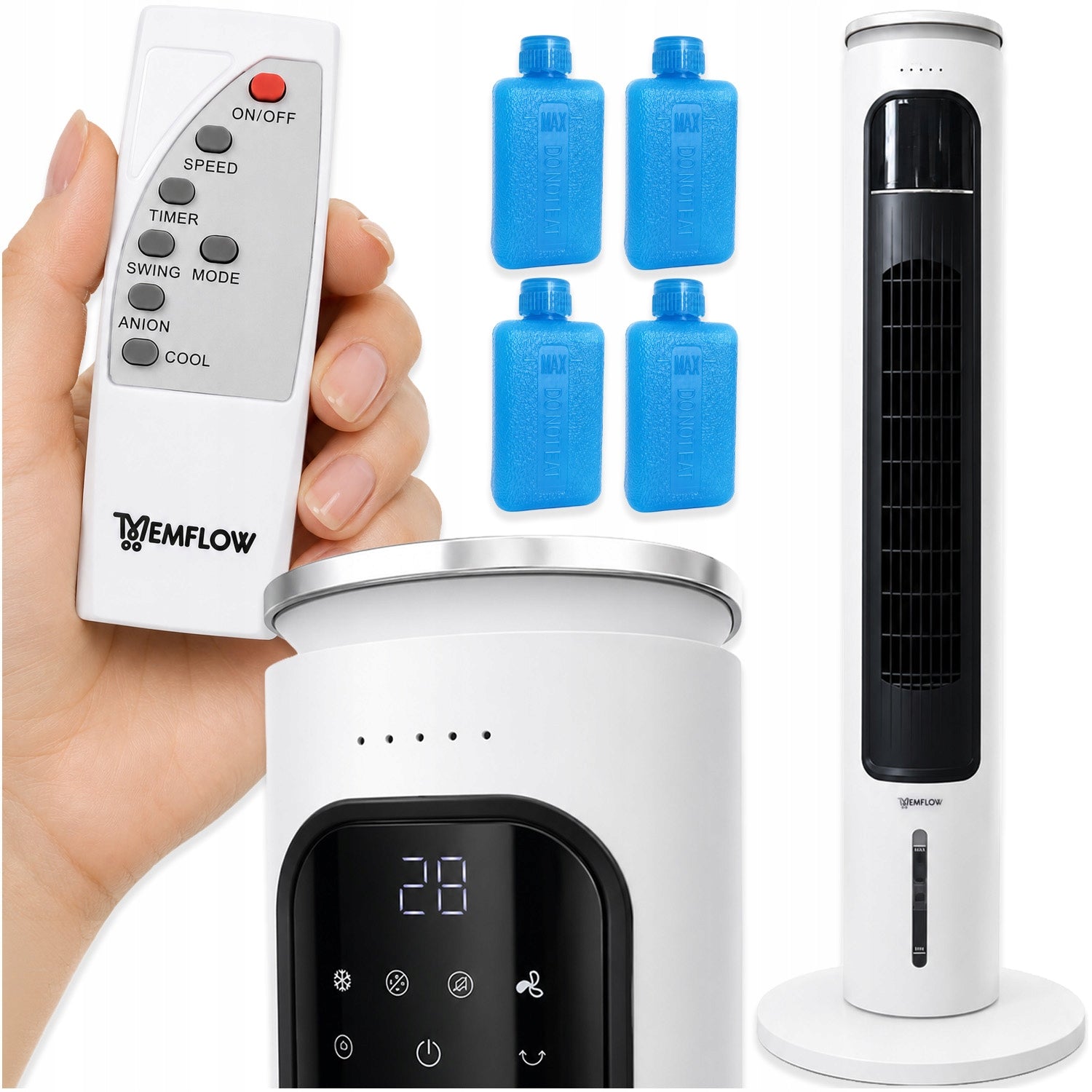 COLUMN WATER AIR CONDITIONER 200W PORTABLE AIR CONDITIONER FAN QUIET + REMOTE CONTROL