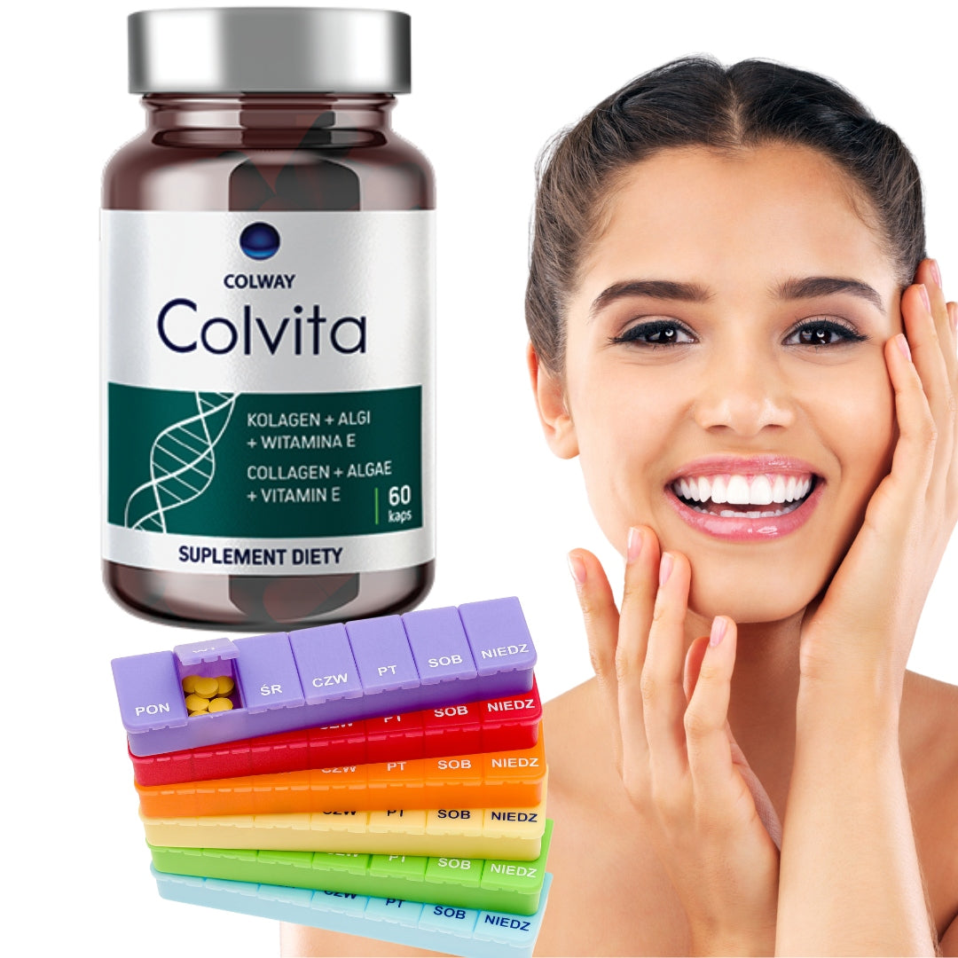 COLWAY Colvita 60 Capsules Collagen Vitamin E For Joints Skin Hair Nails + FREEBIE Expiration date at least 1 year from the date of purchase