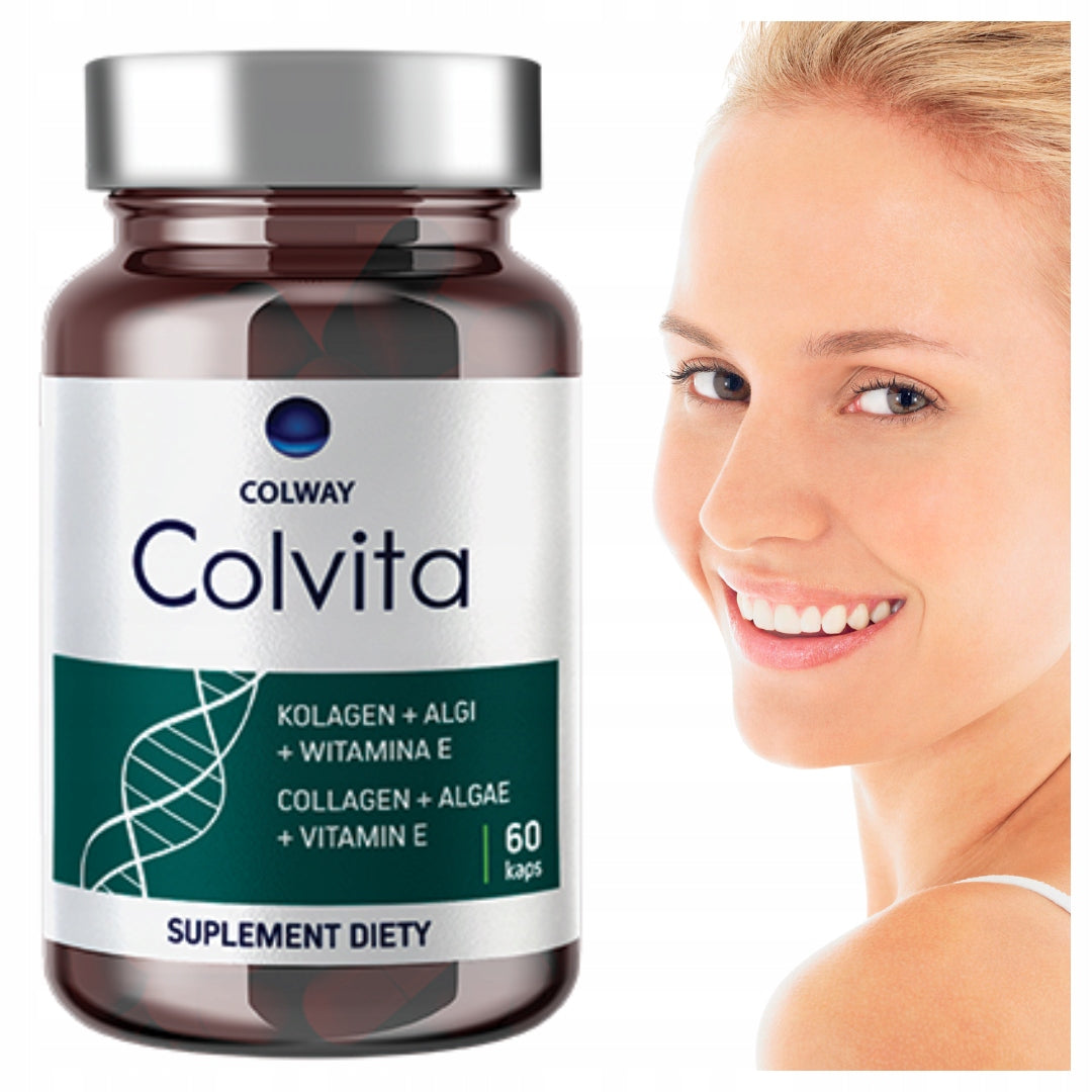 COLWAY Colvita 60 Capsules - Freeze-dried Fish Collagen + Algae + Wit E