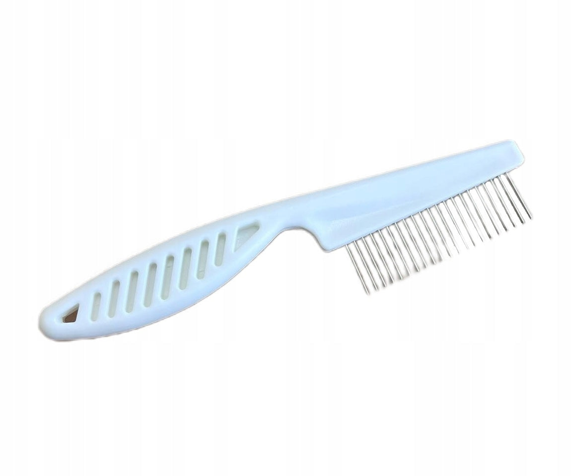 COMB FOR COMBING THE HAIR OF DOGS AND CATS - WHITE UNIVERSAL