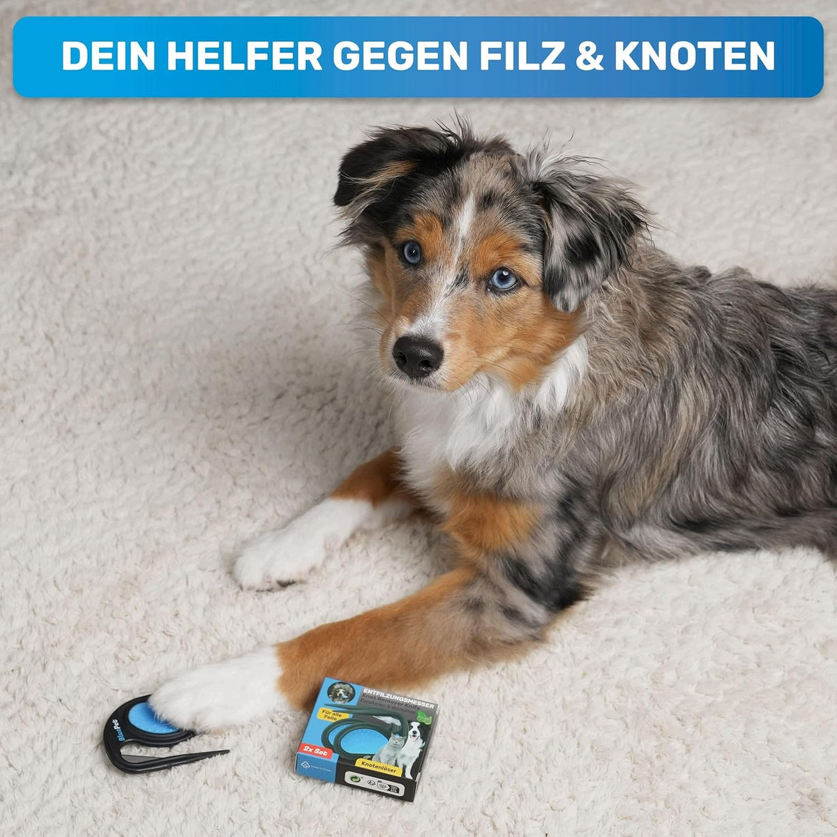 COMB FOR FILING DOGS AND CATS KNIFE FOR KNOTS FELT Manufacturer code GRZEBIEŃ ODFILCOWUJĄCY NÓŻ WĘZŁY FILC PS