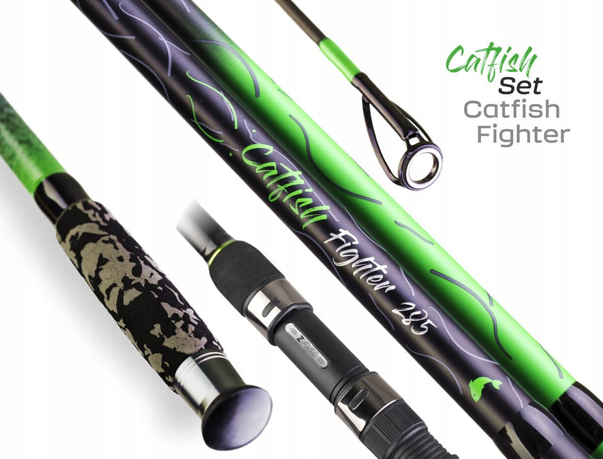 COMBO CATFISH SET - ZFISH ZEUS ZX 8000 - CATFISH FIGHTER 2,85M 100-300G Model ZEUS ZX 8000 - CATFISH FIGHTER 2,85M