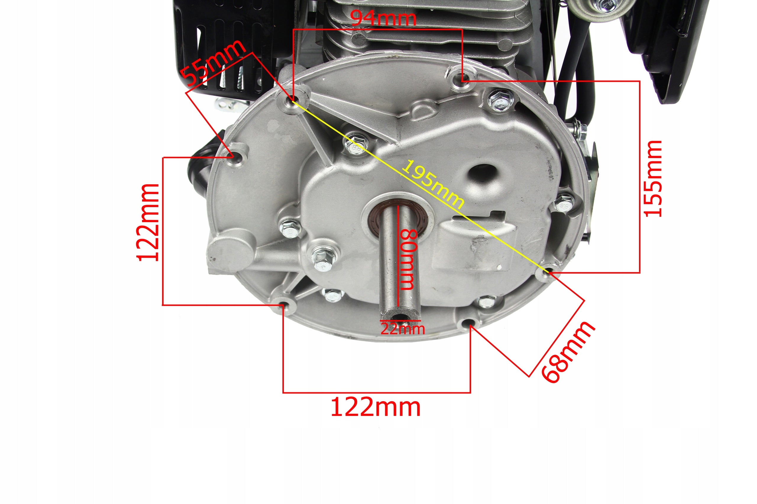 COMBUSTION ENGINE | 79cc 3,0hp 22,2mm/80mm Product weight with unit packaging 16 kg