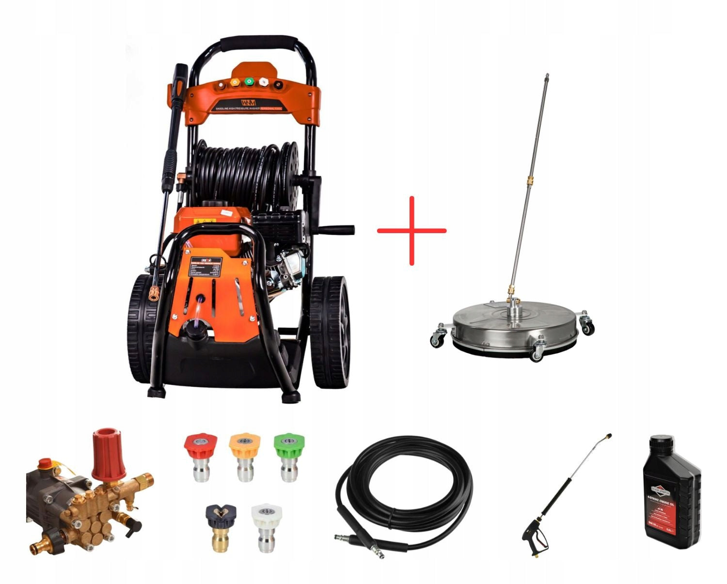 COMBUSTION PRESSURE WASHER, WATER INTAKE ATTACHMENT, brass